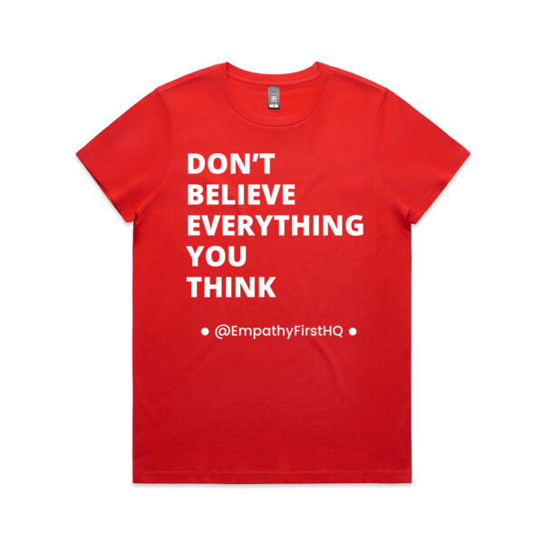 Women's 100% Cotton T-shirt - All colours ( DB1) 2 Thumbnail